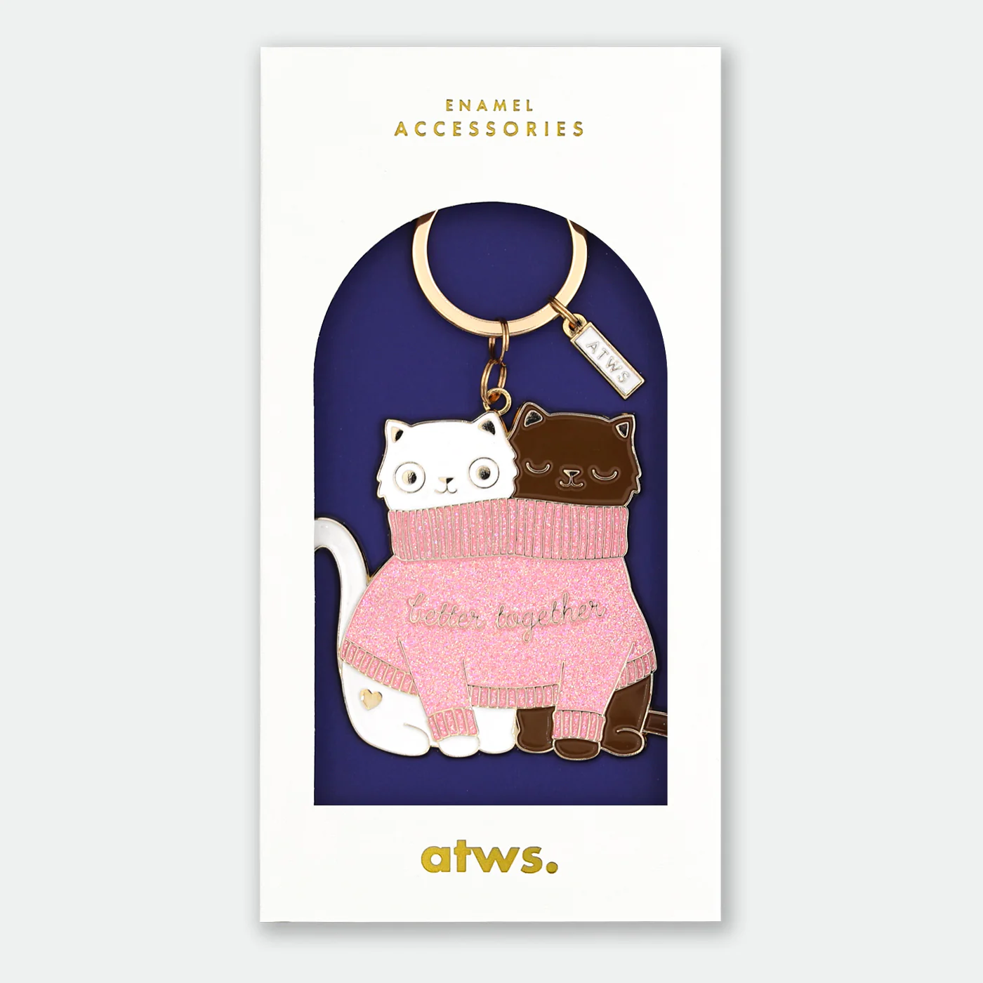 2 Cats in a Sweater - Keychain