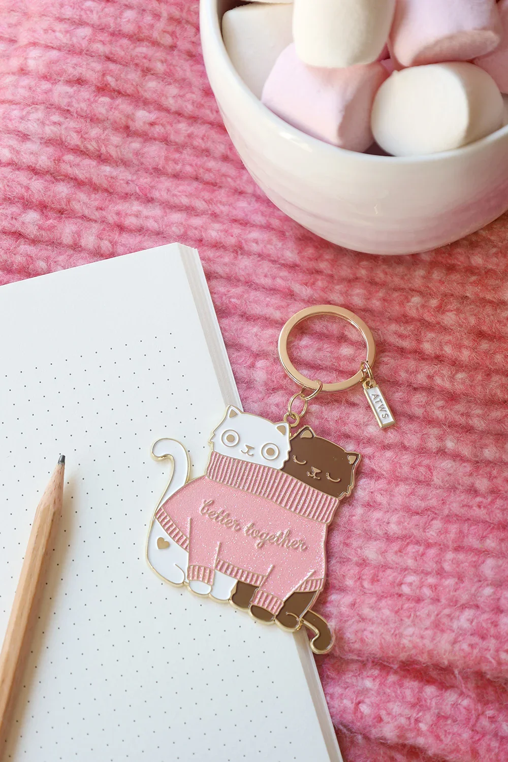 2 Cats in a Sweater - Keychain - Image 3