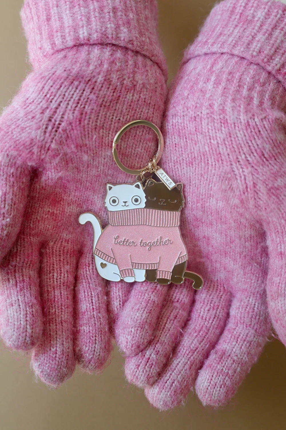 2 Cats in a Sweater - Keychain - Image 4