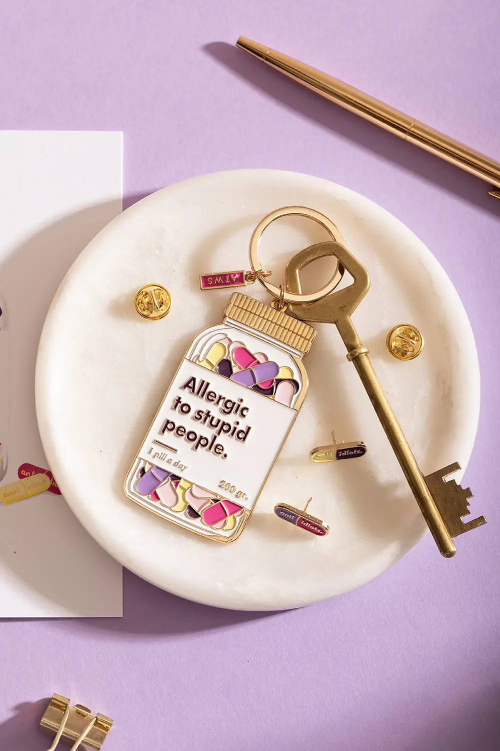 Allergic to - Keychain - Image 2