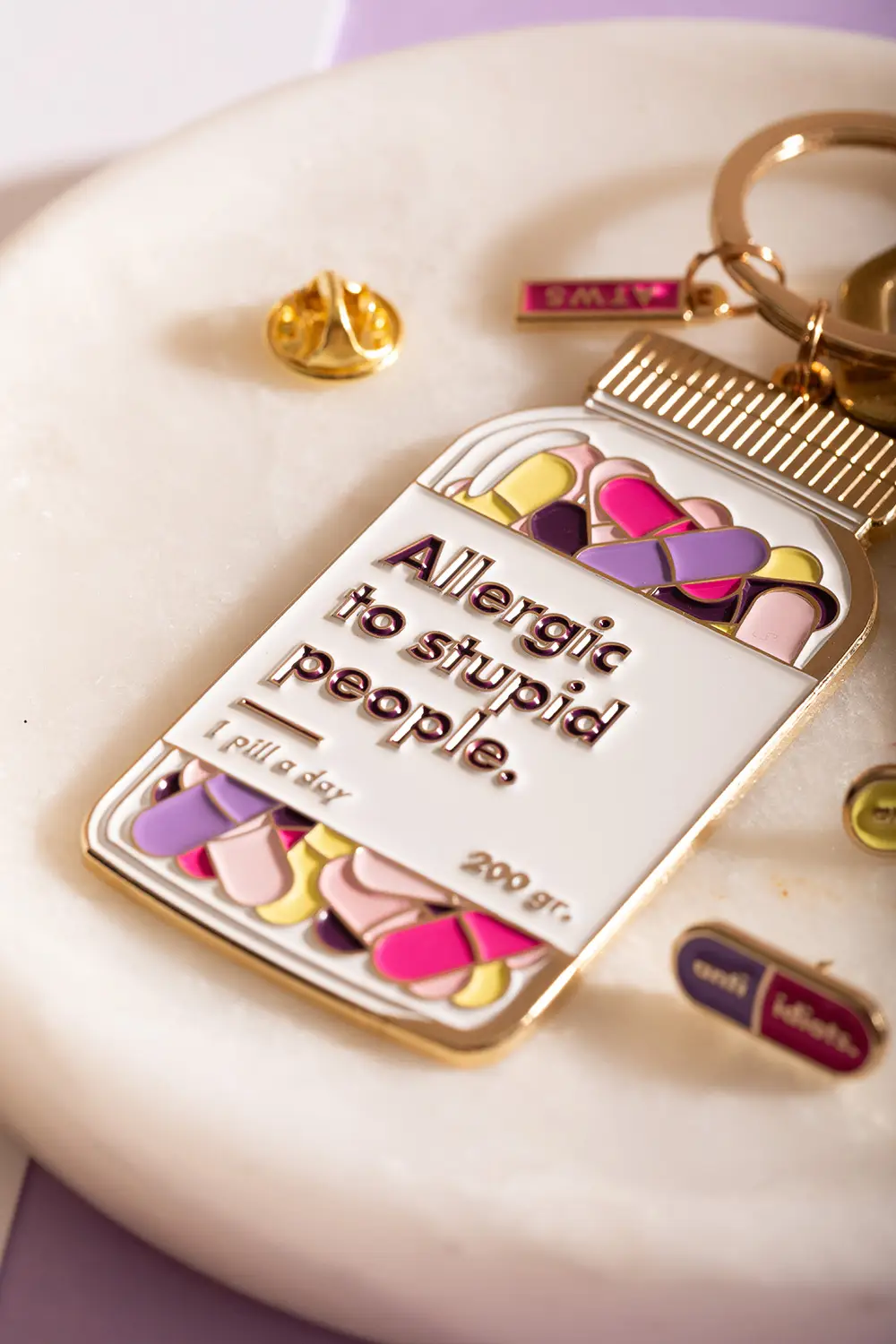 Allergic to - Keychain - Image 3
