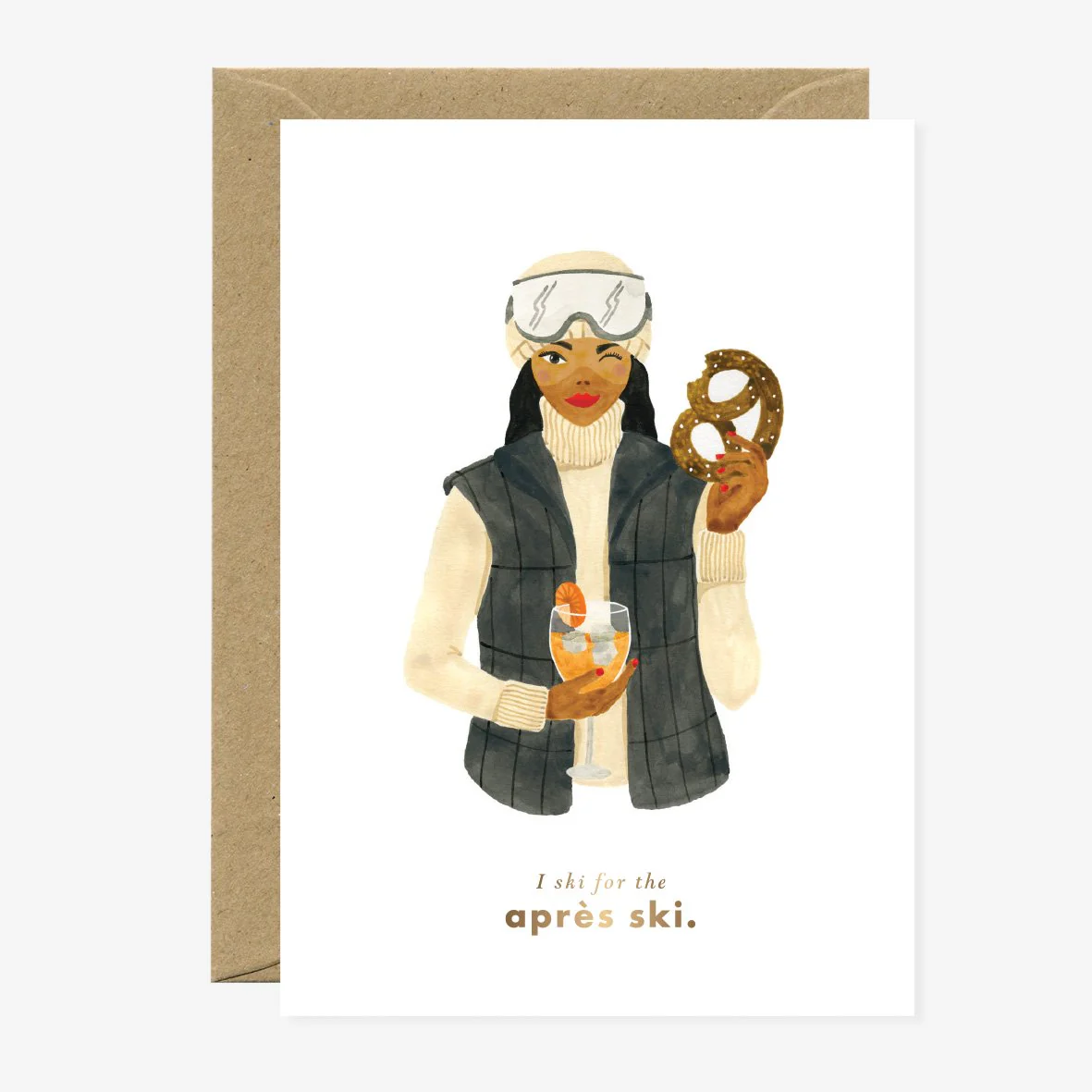Après ski - Christmas Greeting card