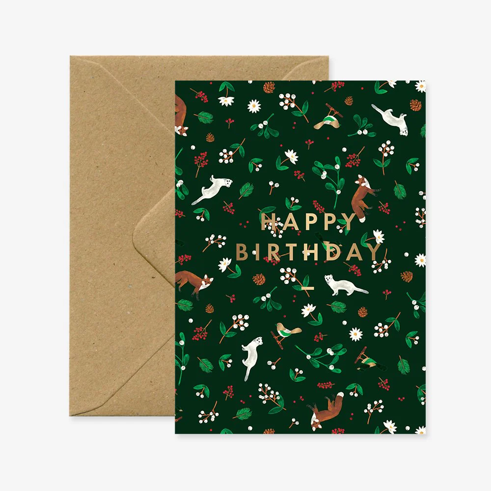 Ermine - Birthday Greeting card