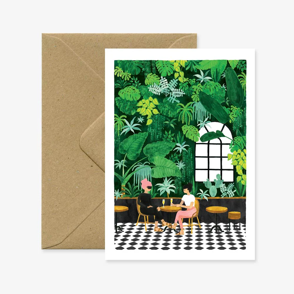 Café - Greeting card