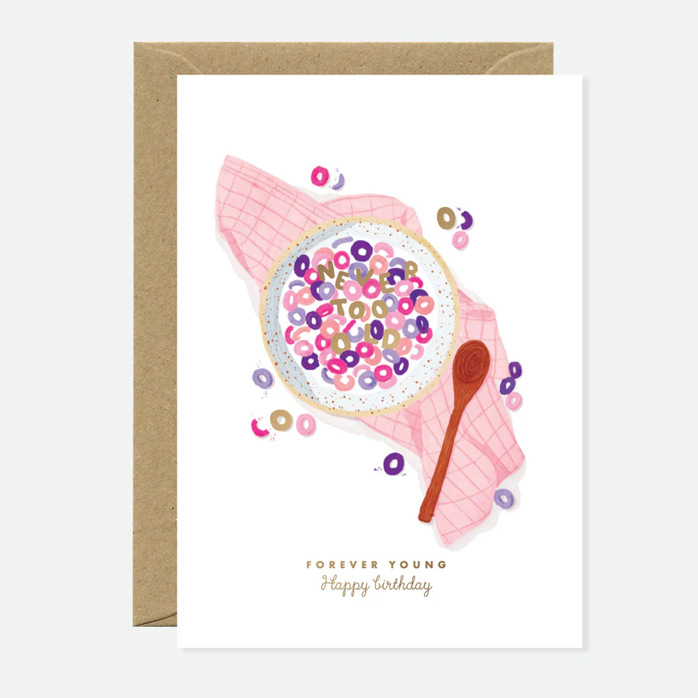 Cheerios Forever Young - Greeting Card - Gold Foil