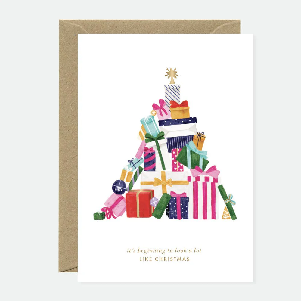 Expensive Christmas - Greeting card - Gold foil