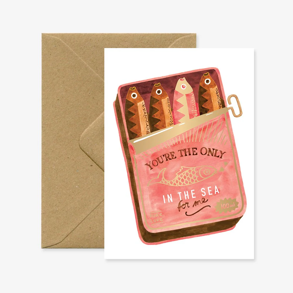 Fish in the sea - Love & friendship Greeting card