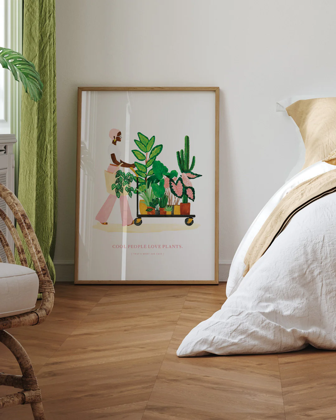 Girl Buying Plants - Poster - Image 2