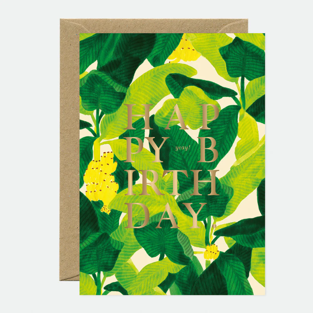 Beverly Hills - Birthday Greeting card - Gold foil