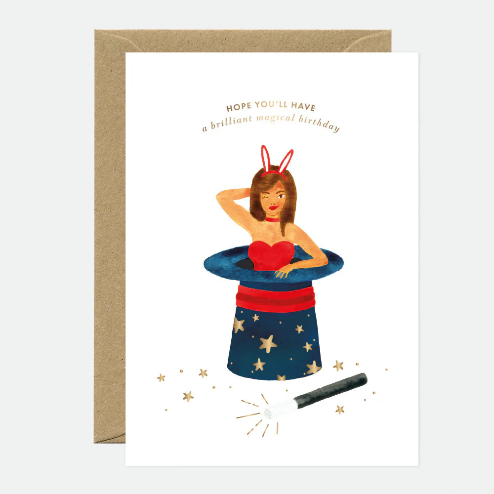 Magical Birthday - Greeting card - Gold foil