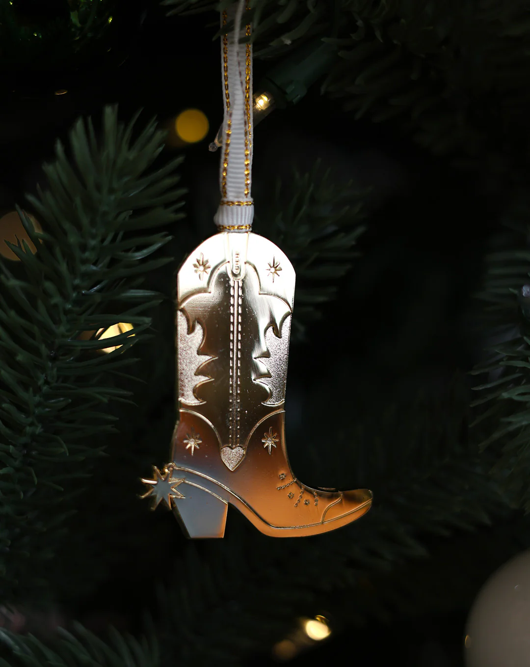 Gold Santiag - Christmas ornament - Image 4