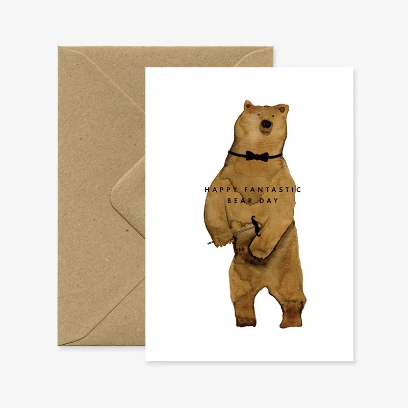 Happy bearday - Birthday Greeting card