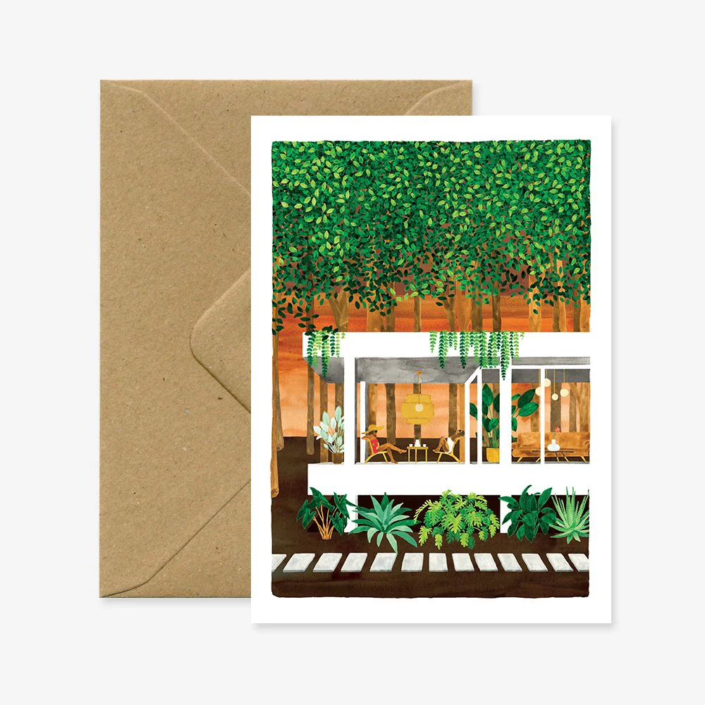 House in the woods - Greeting card