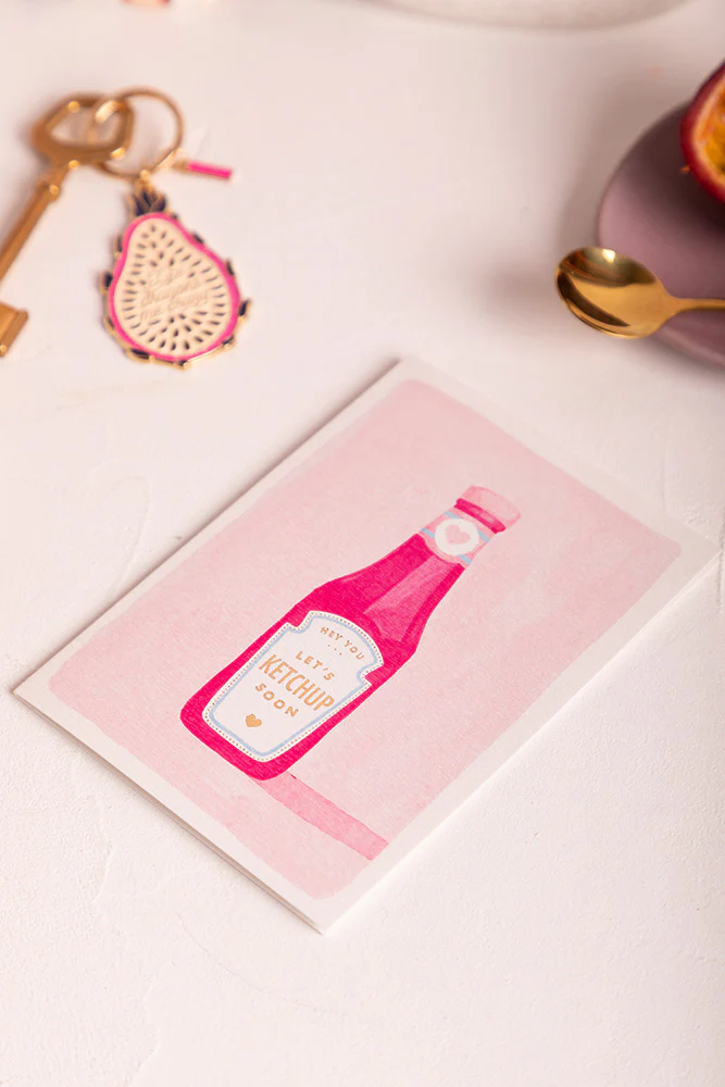 Ketchup Soon - Greeting Card - Gold Foil - Image 2