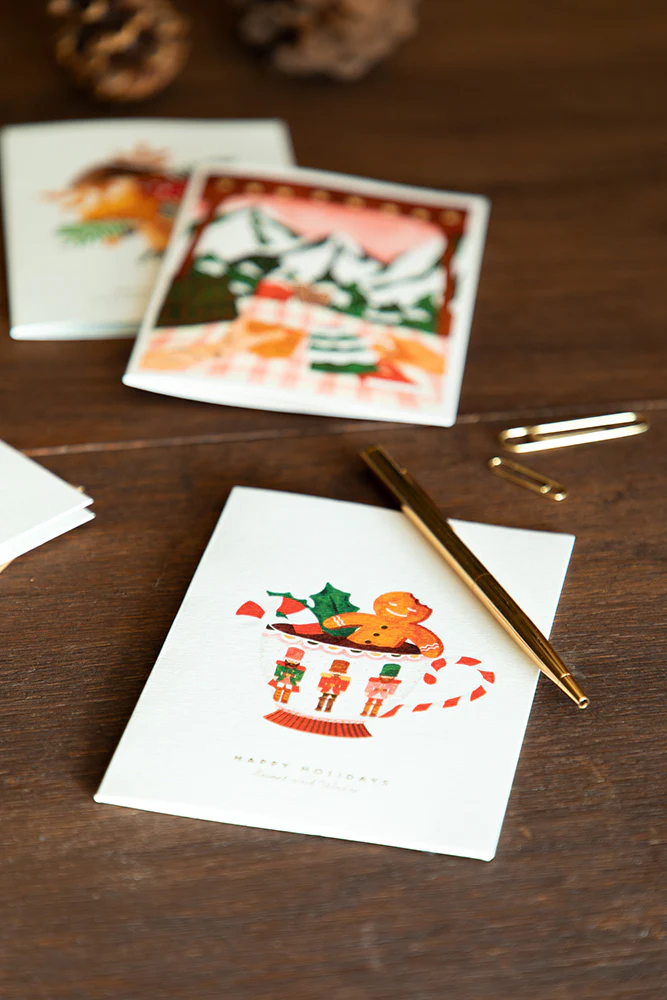Merry Christmas Biscuit Bath - Greeting card - Gold foil - Image 2
