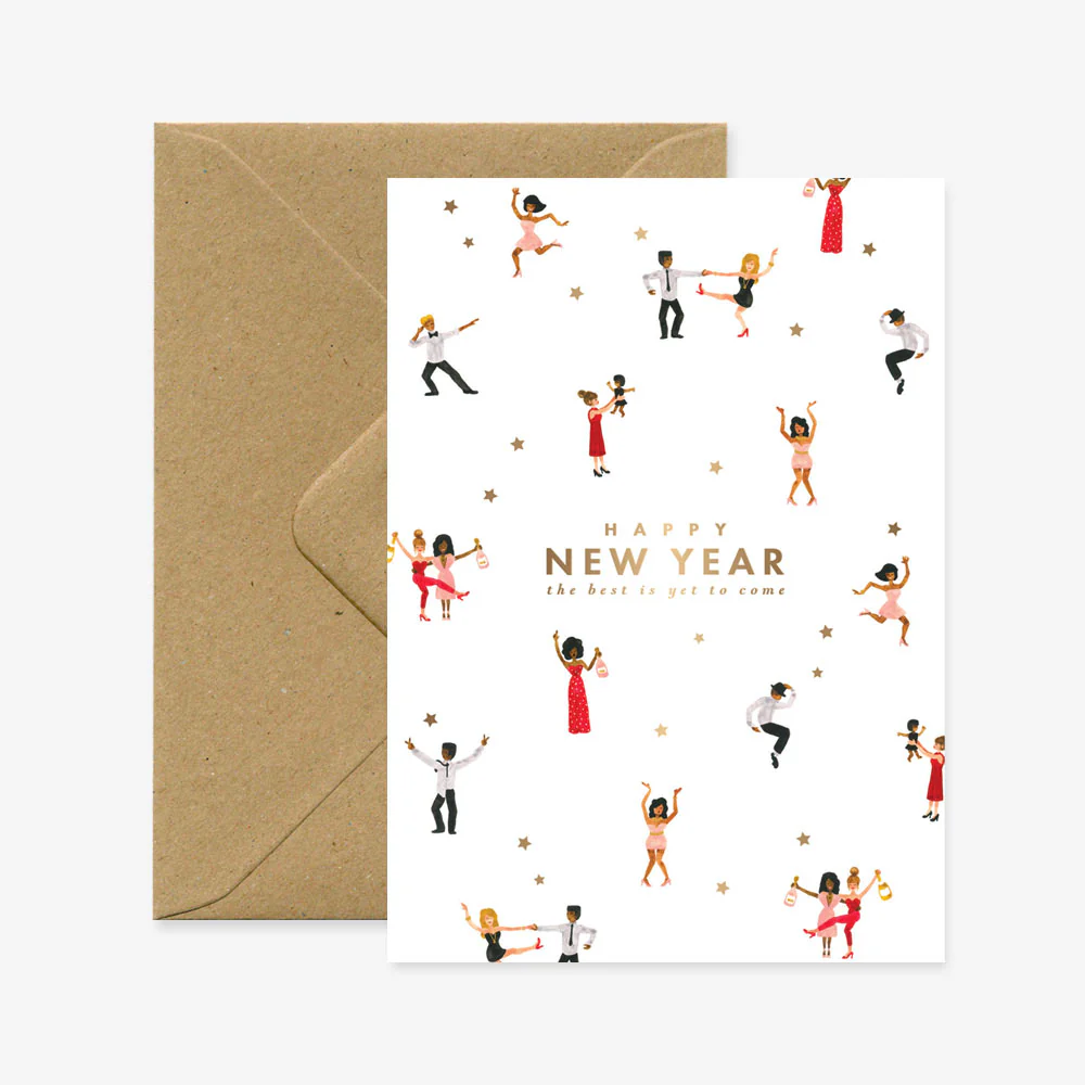 Dancers - New Year Greeting card