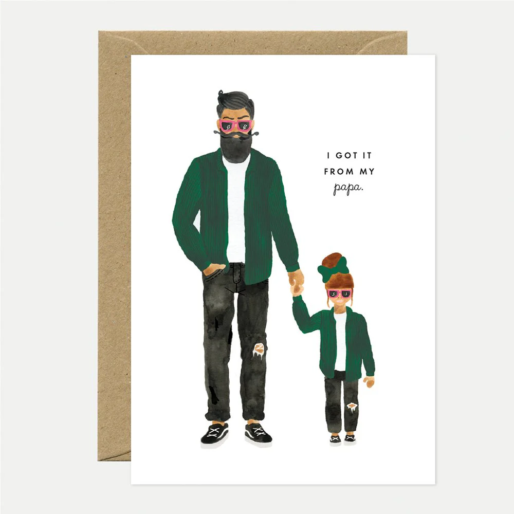 Papa Daughter - Father's day Greeting card