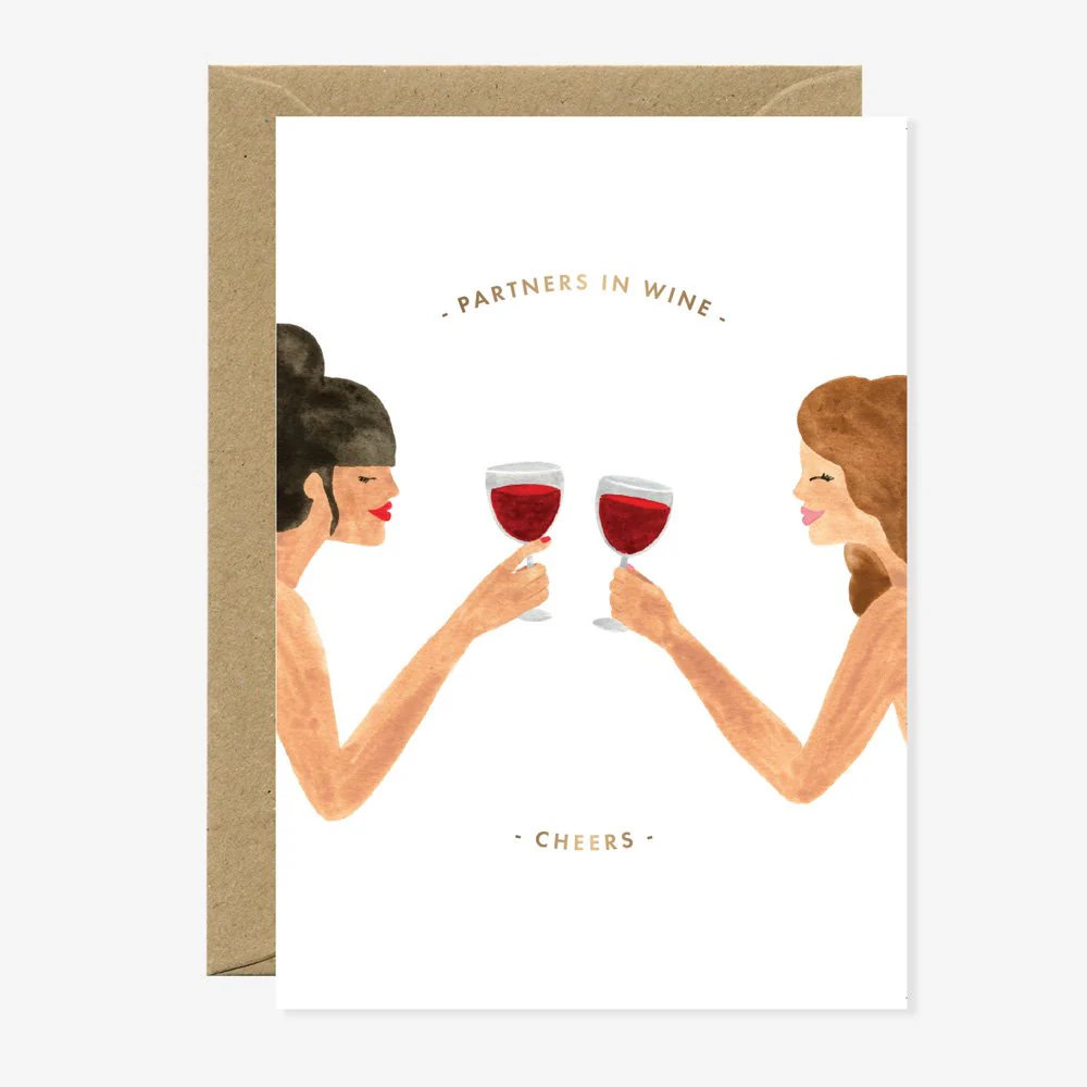 Partner in wine - Love & friendship Audio Greeting card