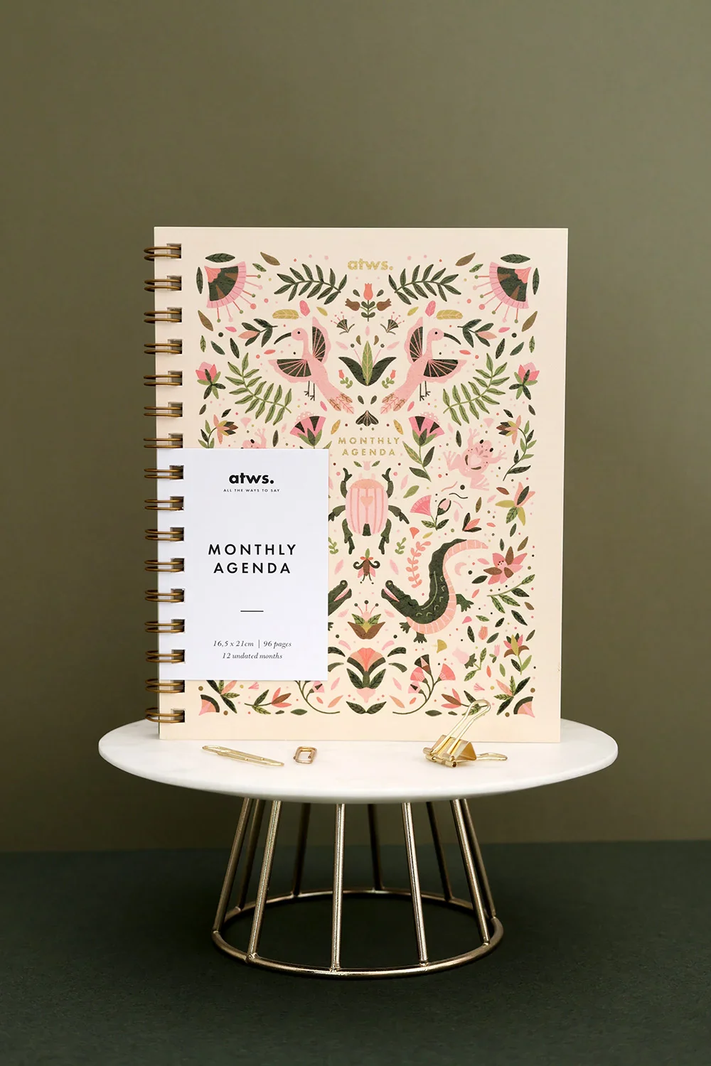 Pink Croco - Monthly Planner Spirals - Image 12