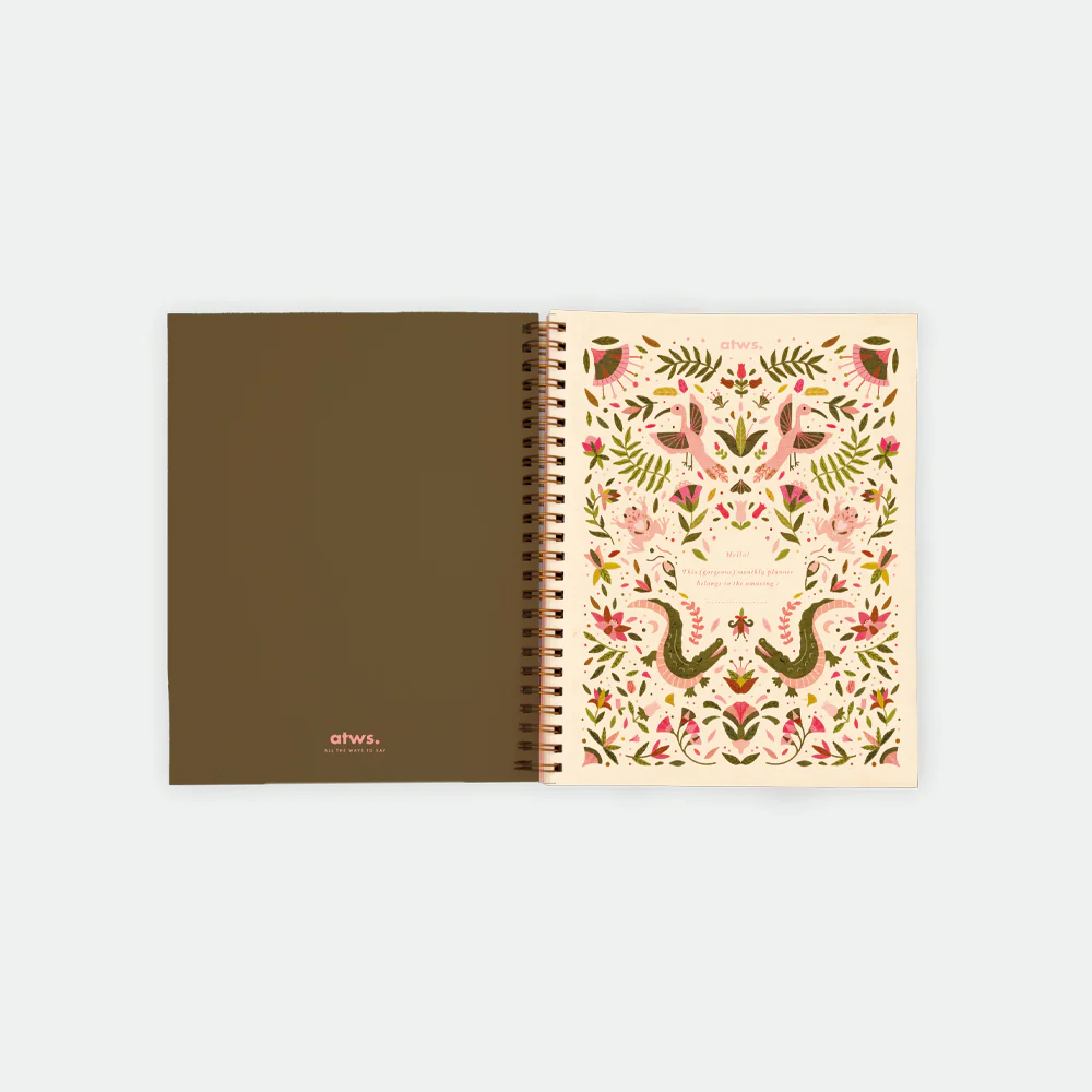 Pink Croco - Monthly Planner Spirals - Image 4