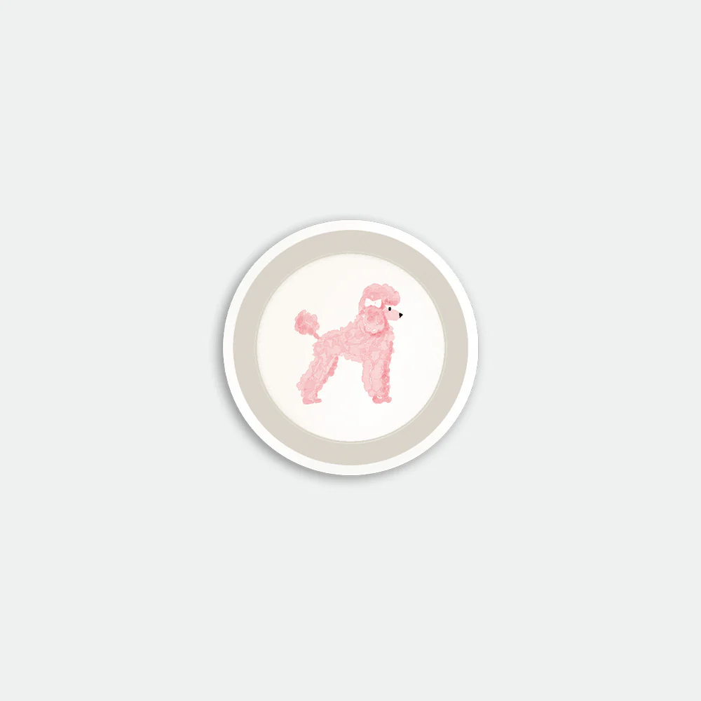 Pink Poodle – Coaster