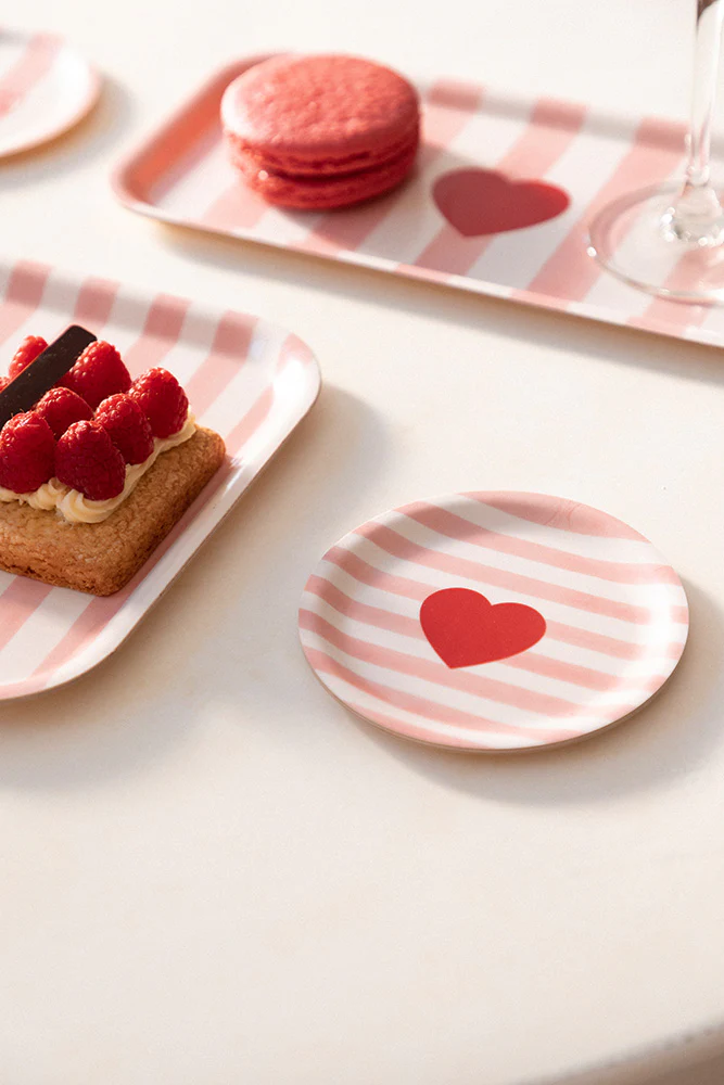 Pink stripes – Coaster - Image 2