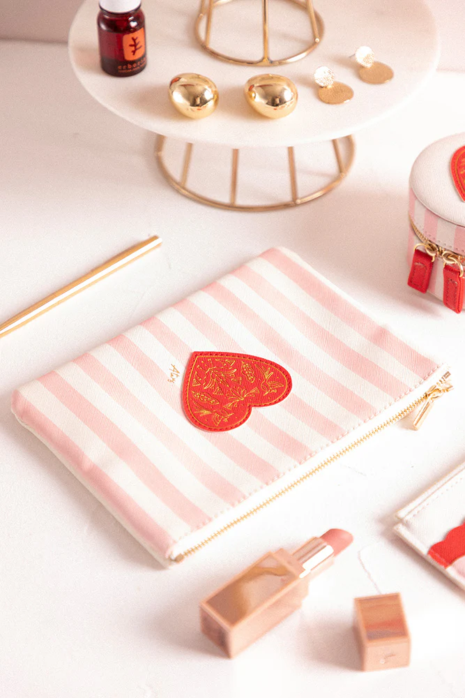 Pink Stripes - Pouch Bag - Image 2