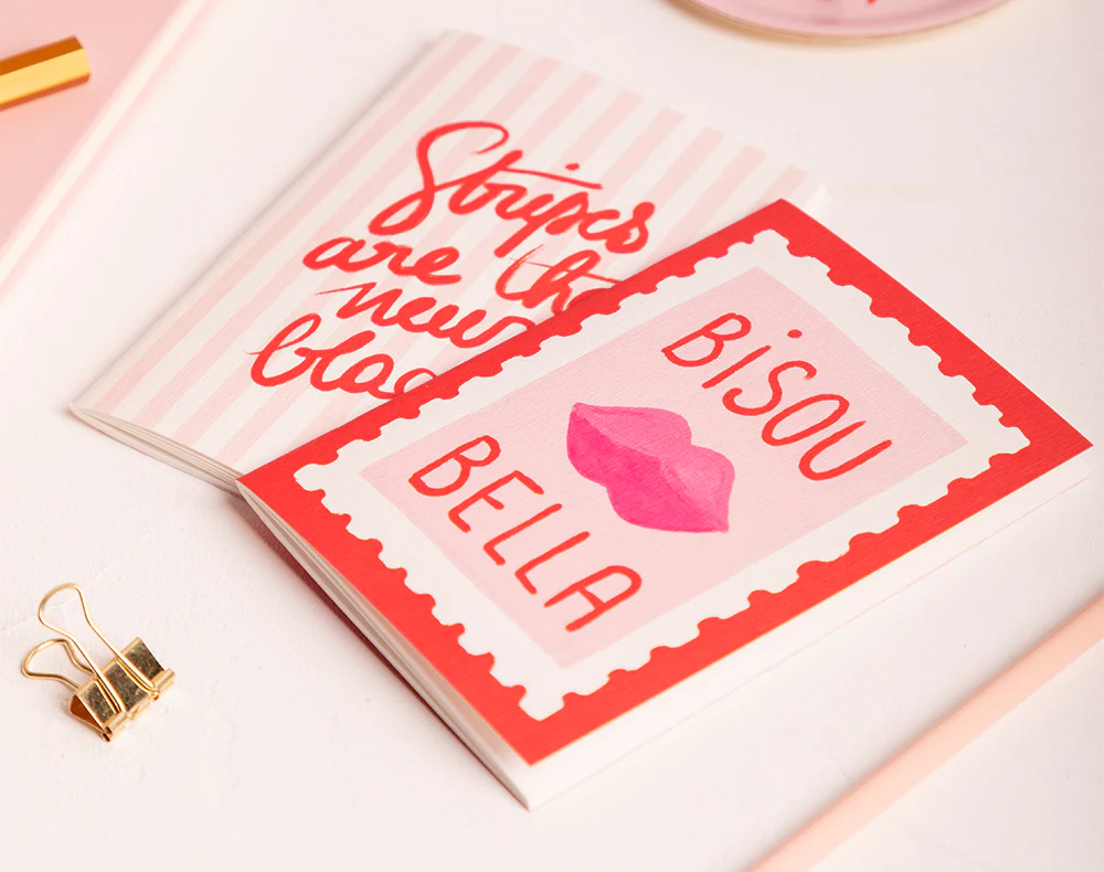 Duo Bisous Bella Stripes - Pocket Notebook A6 DUO - Image 2