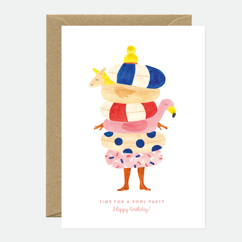 Pool Party - Birthday Greeting card
