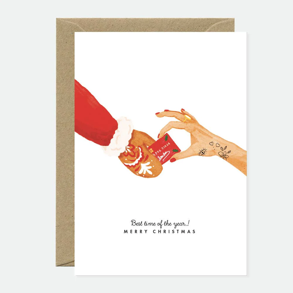 Santas Creditcard - Greeting card