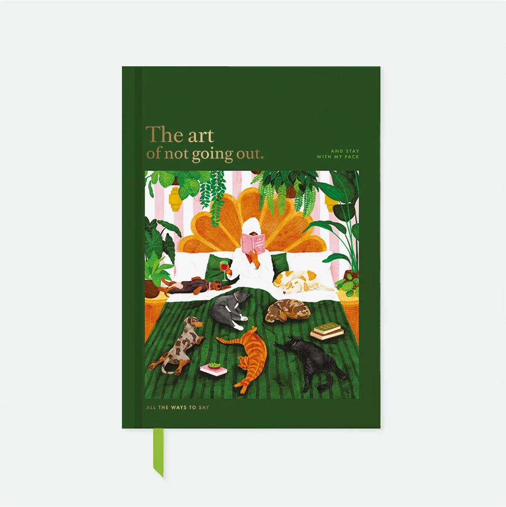 The art of not going out - Hardcover notebook A5
