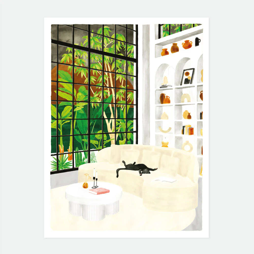 White sofa - Poster