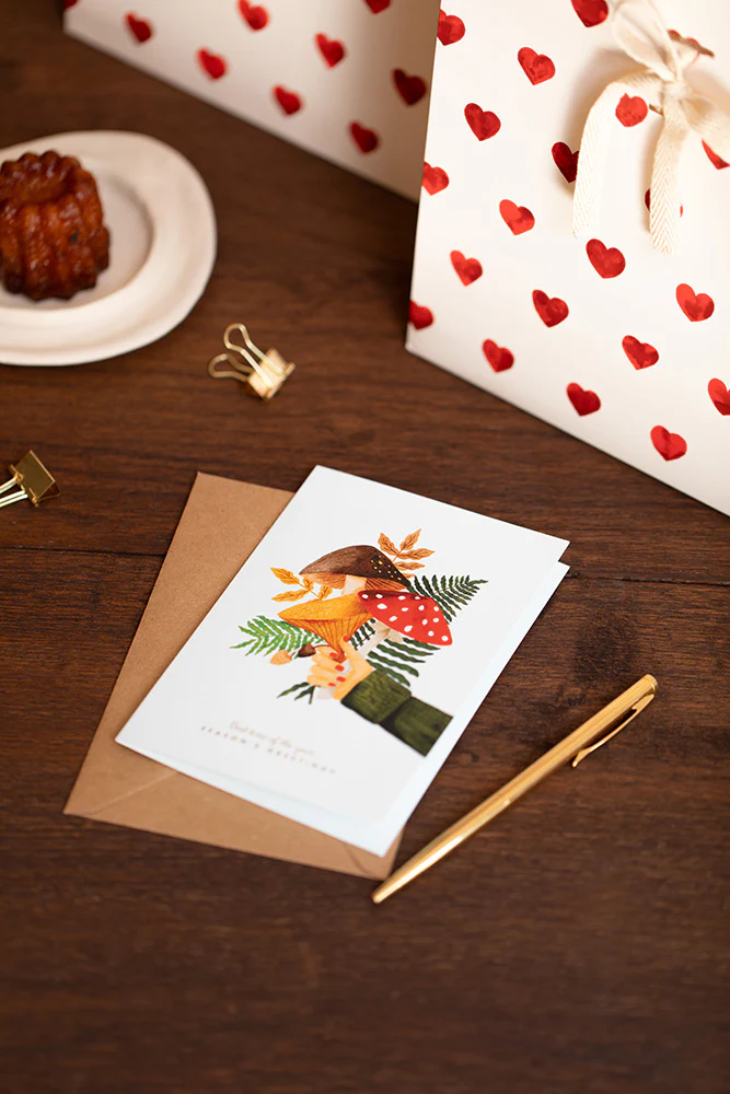 Winter Bouquet - Greeting card - Gold foil - Image 2