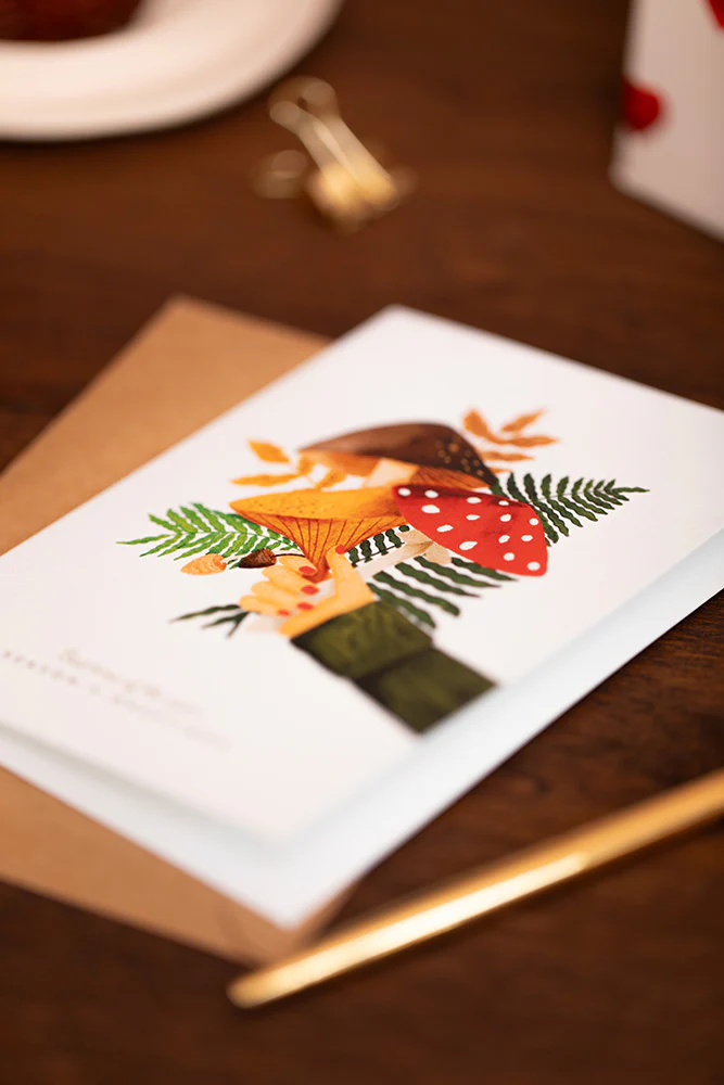 Winter Bouquet - Greeting card - Gold foil - Image 3