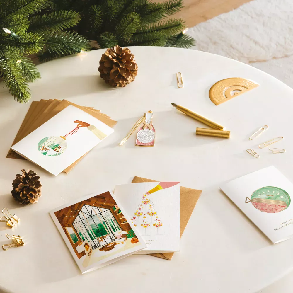 Xmas Ball Forest - Christmas Greeting card - Image 2